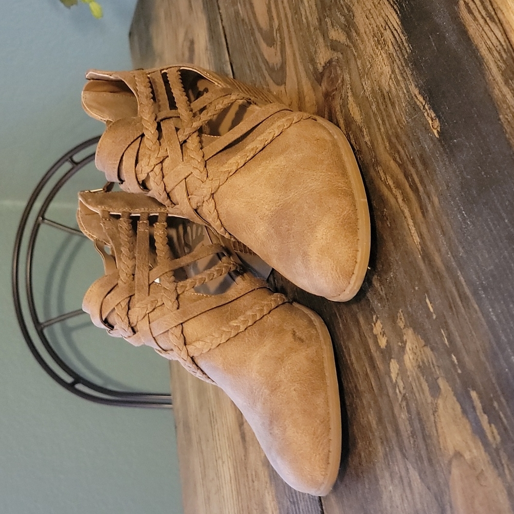 Fergalicious Faux Leather Ankle Boots